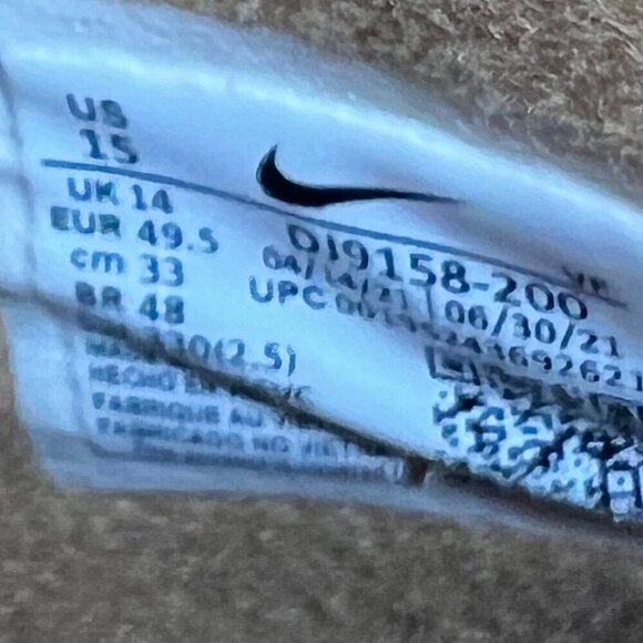 Nike Mens DJ9158-200 Tan Air Force 1 '07 Mid Flax Wheat Gum Size 15 Sneakers - Picture 8 of 9